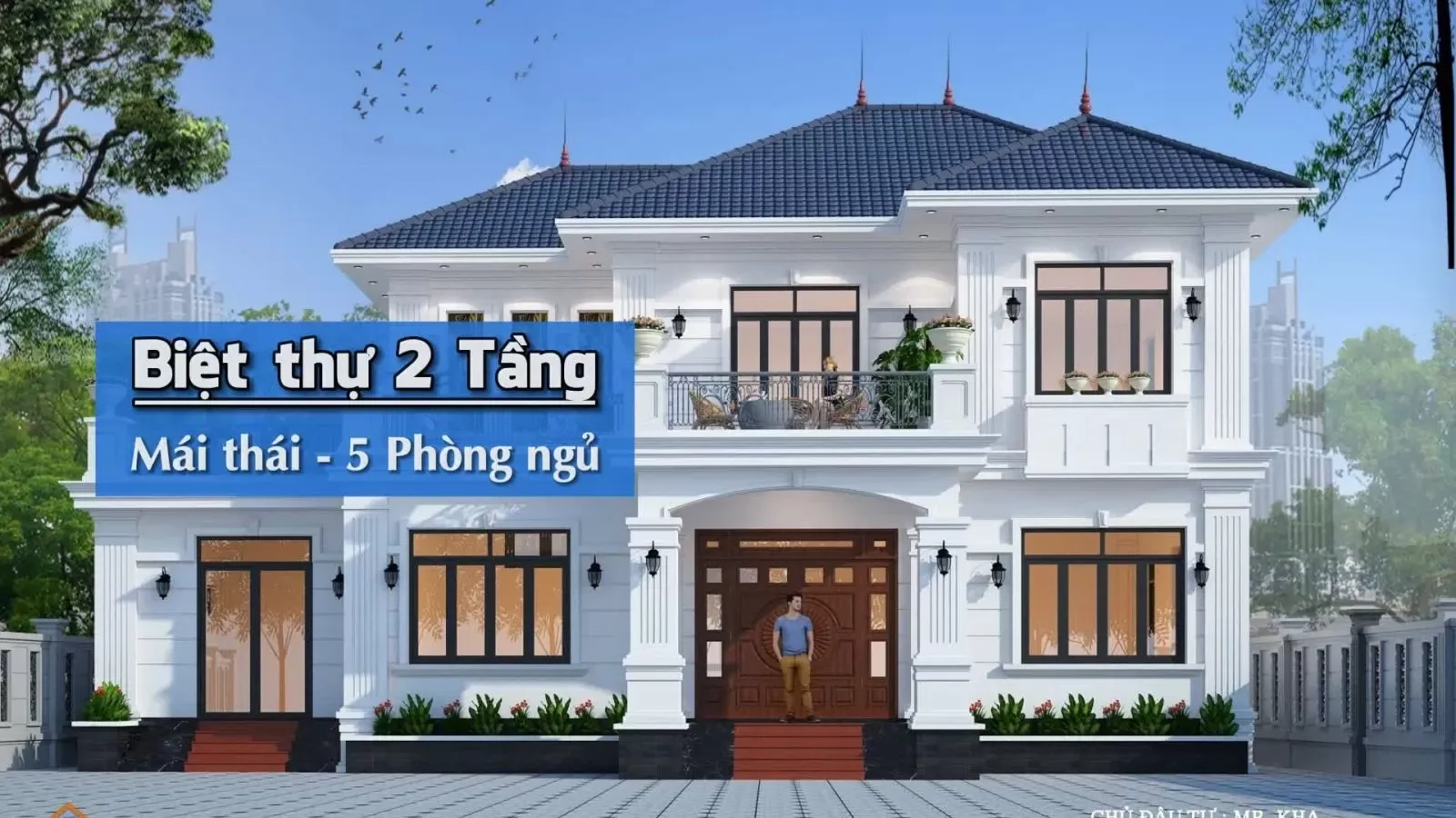 Các mẫu nhà 2 tầng mái thái 5 phòng ngủ rộng rãi tiện nghi nhất