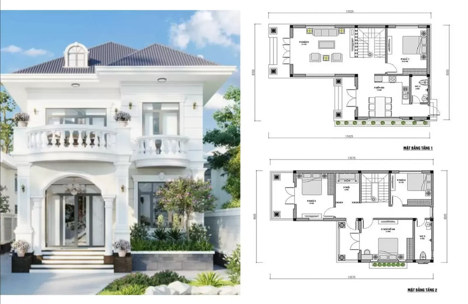 Các mẫu nhà chữ L 3 phòng ngủ: Thiết kế đơn giản và tối ưu