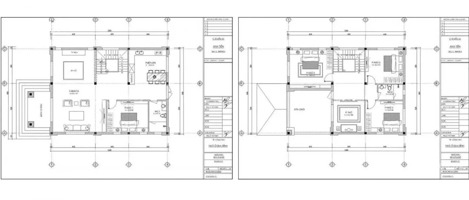 Các mẫu thiết kế nhà đẹp 2 tầng mái nhật & Full bản vẽ chi tiết