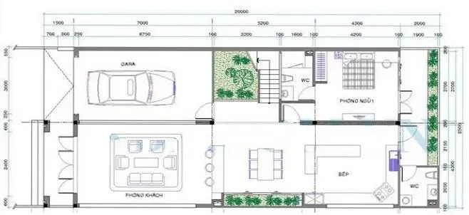 Các mẫu thiết kế nhà rộng 7m dài 11m đẹp [BST mới nhất 2024]