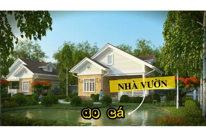 Các mẫu thiết kế nhà vườn có ao cá đẹp và yên bình nhất