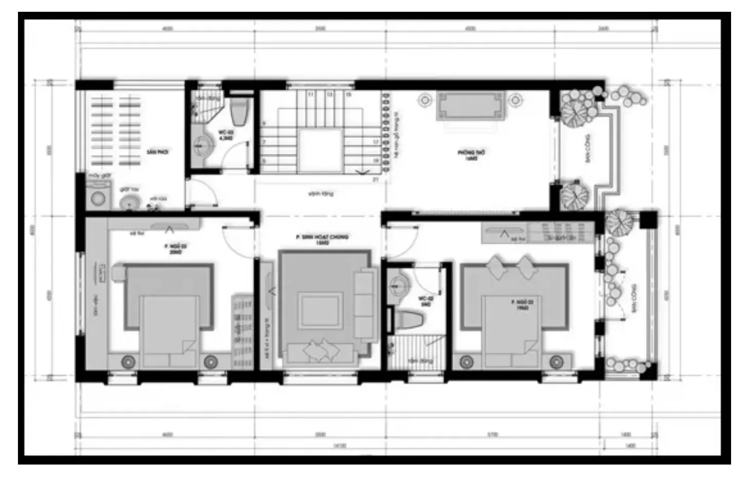 Cách để thiết kế nhà 2 tầng 3 phòng ngủ 80m2 rộng và thoáng hơn