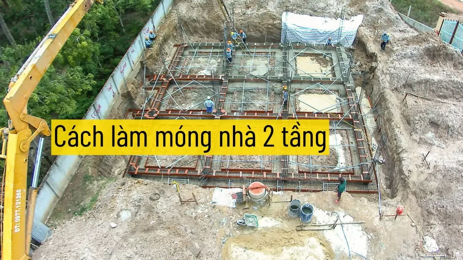 Cách làm móng nhà 2 tầng: Chi tiết kết cấu, độ sâu, kích thước