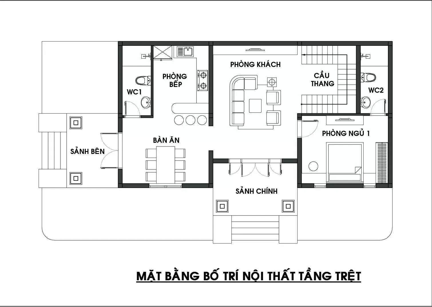 Cách lên ý tưởng cho bản vẽ thiết kế nhà 8x20m thực tế