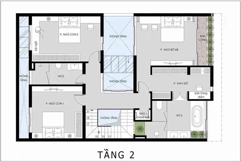 Cách lên ý tưởng cho bản vẽ thiết kế nhà 8x20m thực tế