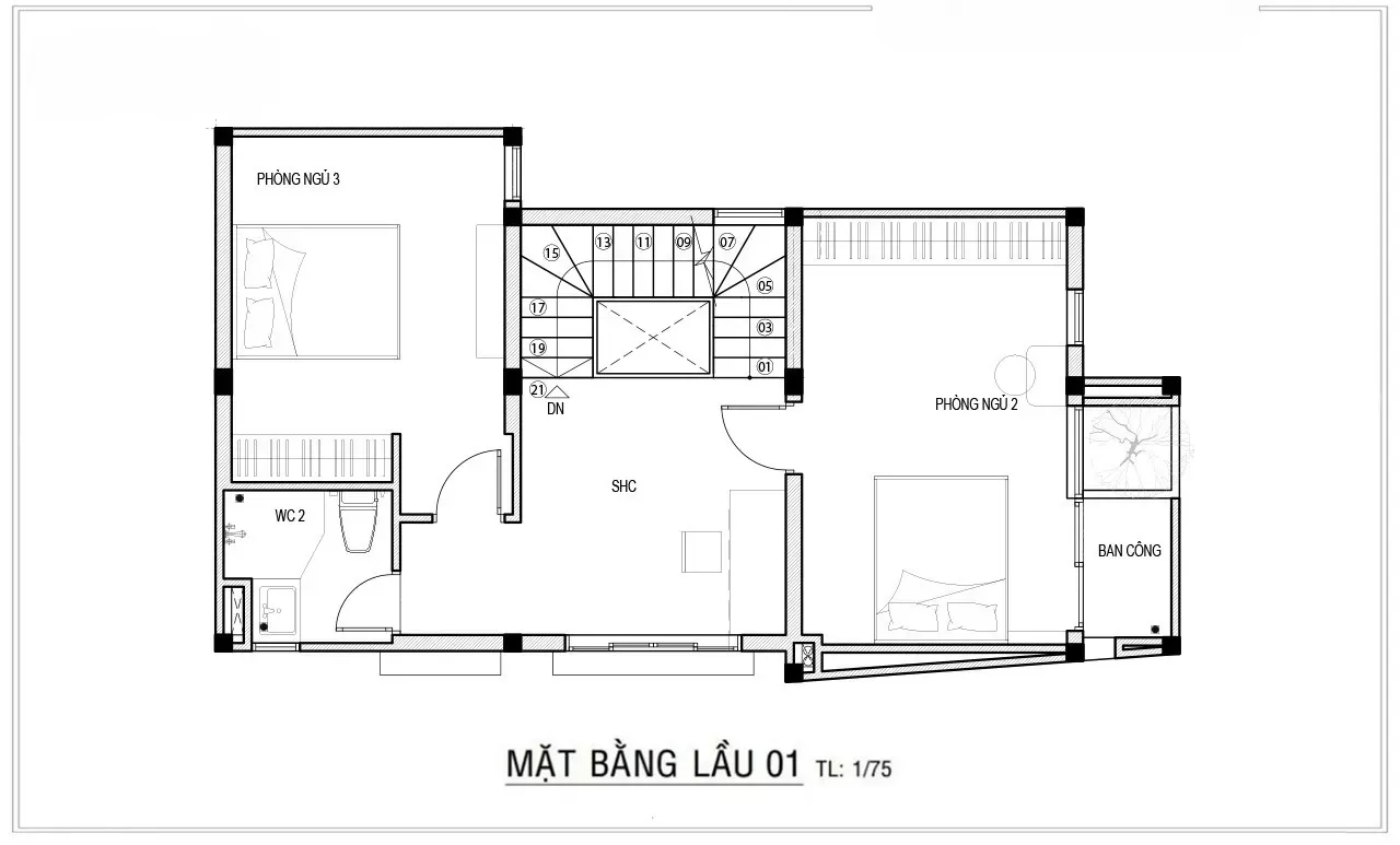 Cách lên ý tưởng cho bản vẽ thiết kế nhà 8x20m thực tế