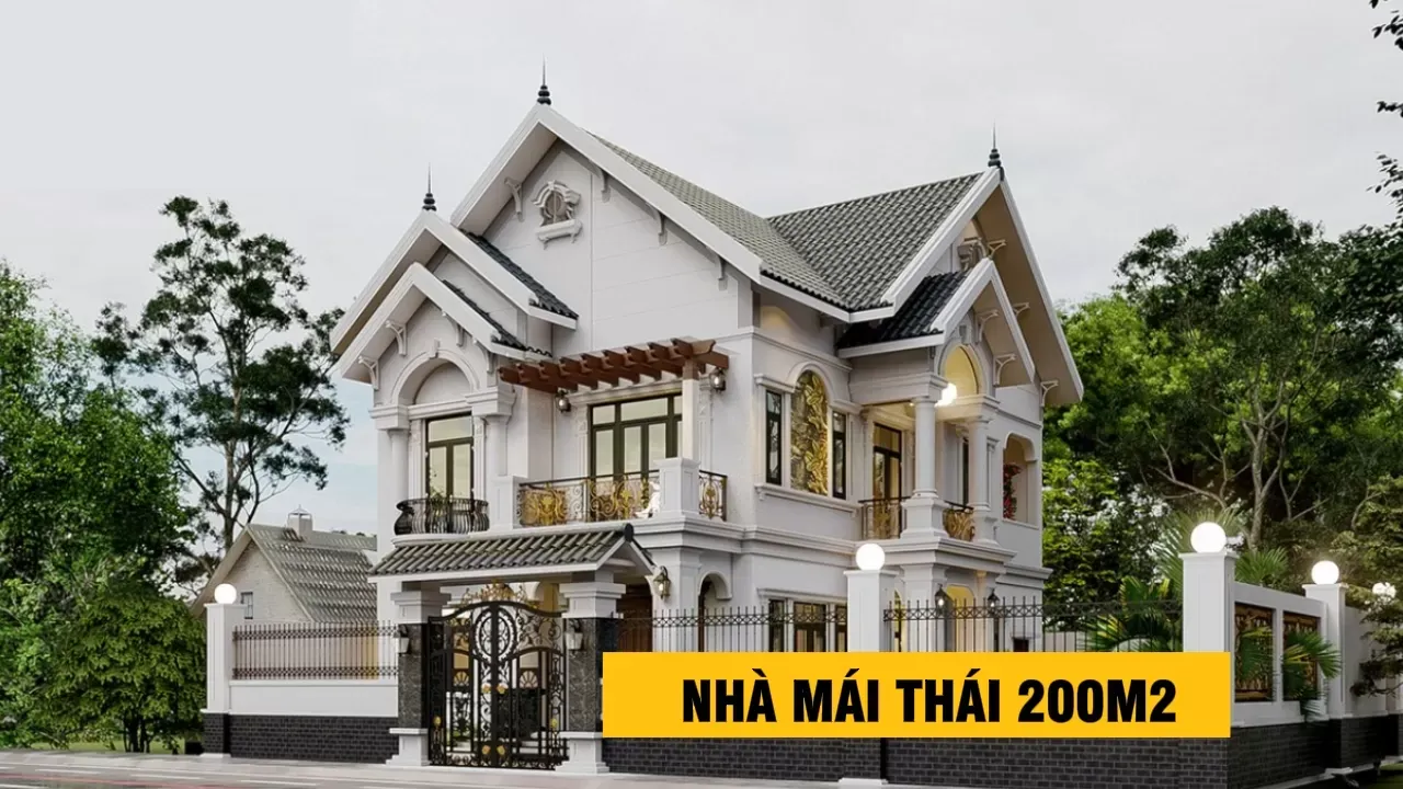 Cách tính chi phí xây nhà mái thái 200m2 chi tiết nhất