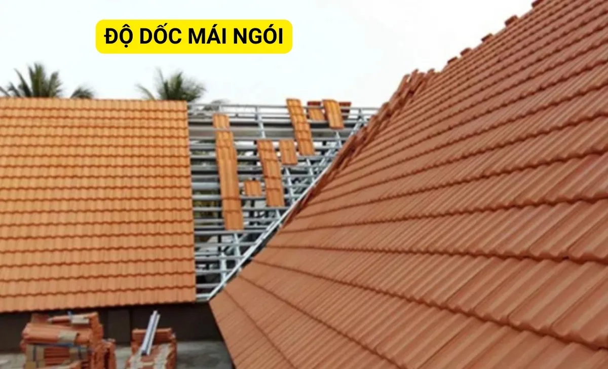 Cách tính độ dốc mái ngói theo tiêu chuẩn