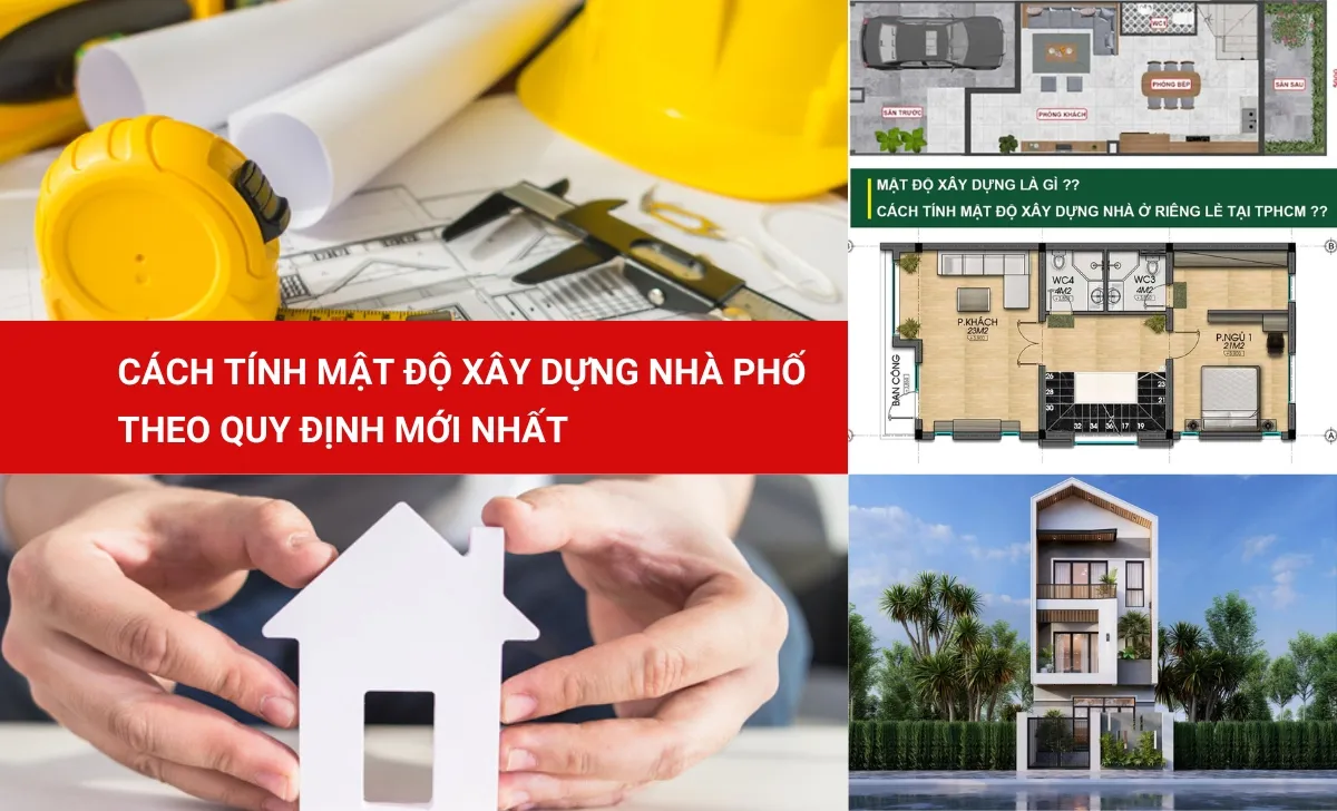 Cách tính mật độ xây dựng nhà phố theo quy định mới nhất