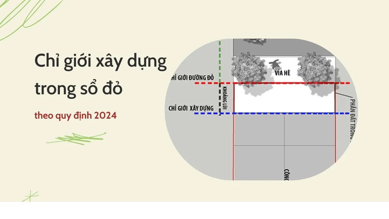 Chỉ giới xây dựng trong sổ đỏ theo quy định 2024