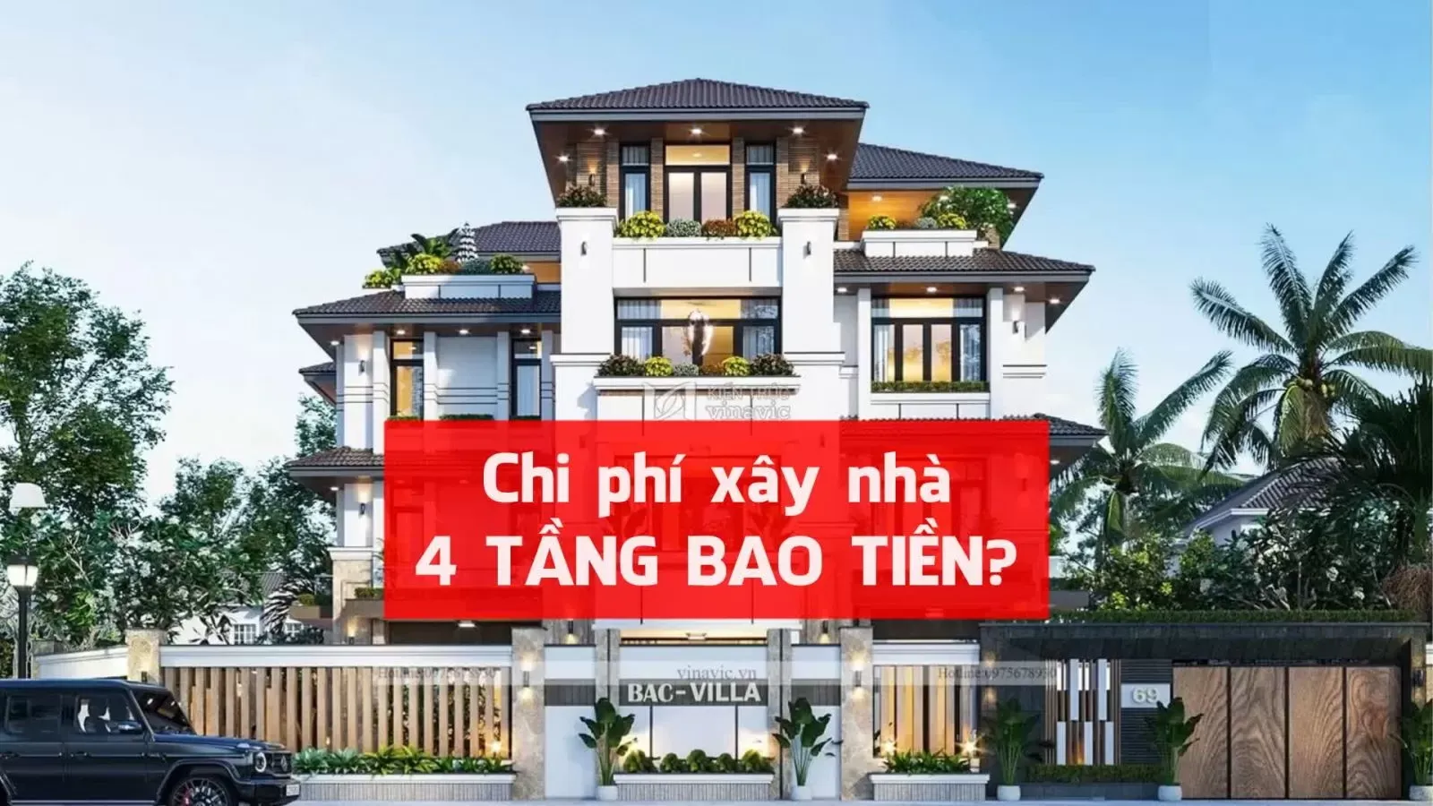 Chi phí xây nhà 4 tầng 100m2 hết bao nhiêu tiền? Năm 2024