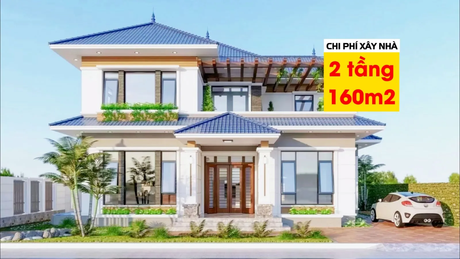 Chi tiết cách tính chi phí xây nhà 2 tầng 160m2 chuẩn nhất