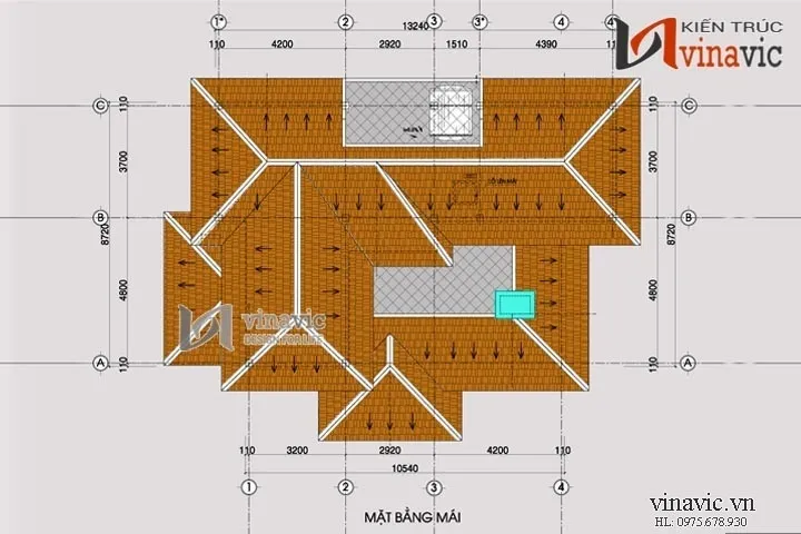 Chi tiết mặt bằng nhà 2 tầng mái nhật công năng vượt trội