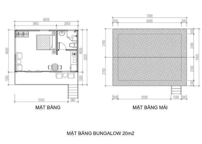 Chia sẻ 11 mẫu thiết kế Bungalow đẹp- độc- lạ & bản vẽ chi tiết