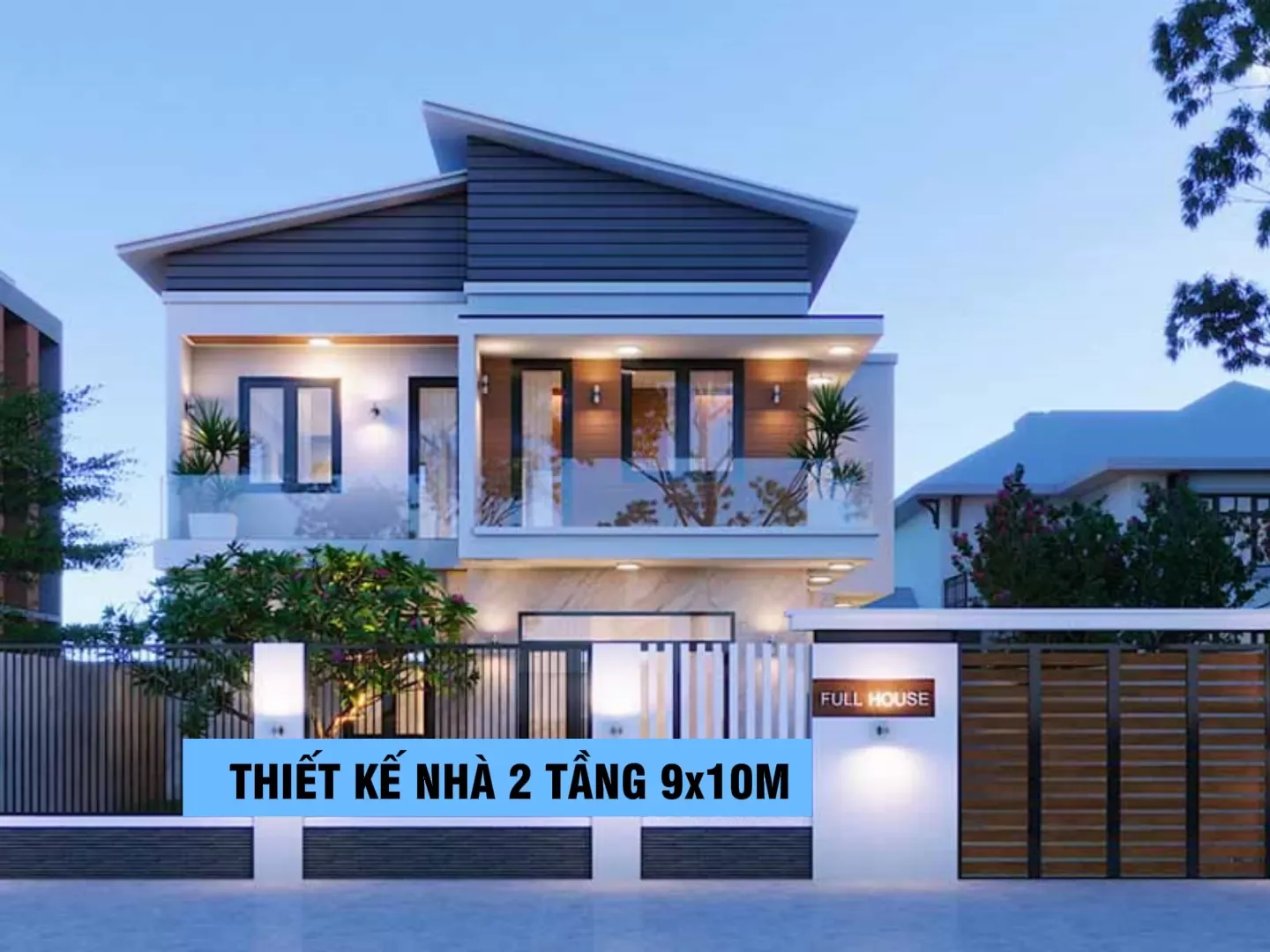 Chia sẻ 25 bản vẽ thiết kế nhà 2 tầng 9x10m đẹp được yêu thích nhất