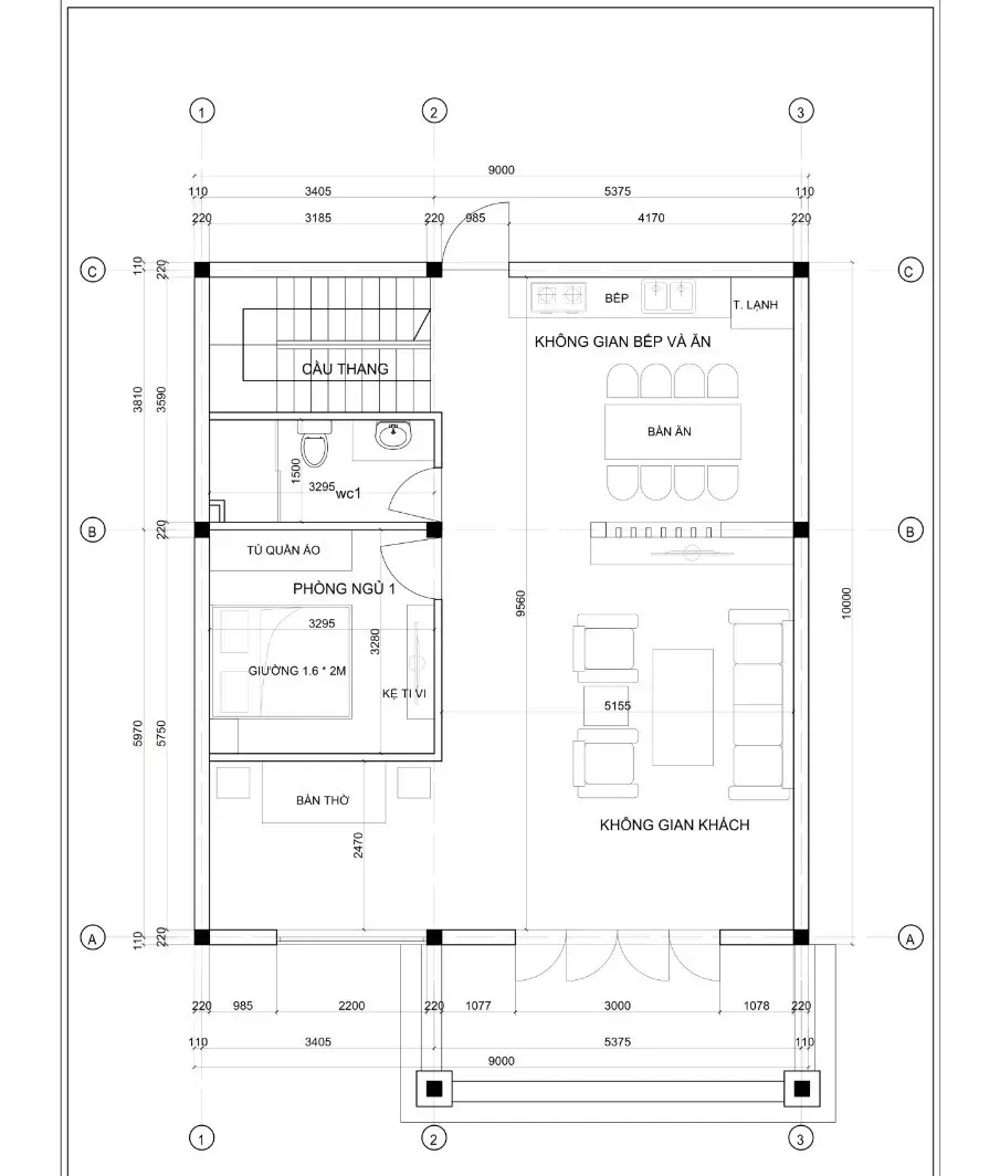 Chia sẻ 25 bản vẽ thiết kế nhà 2 tầng 9x10m đẹp được yêu thích nhất