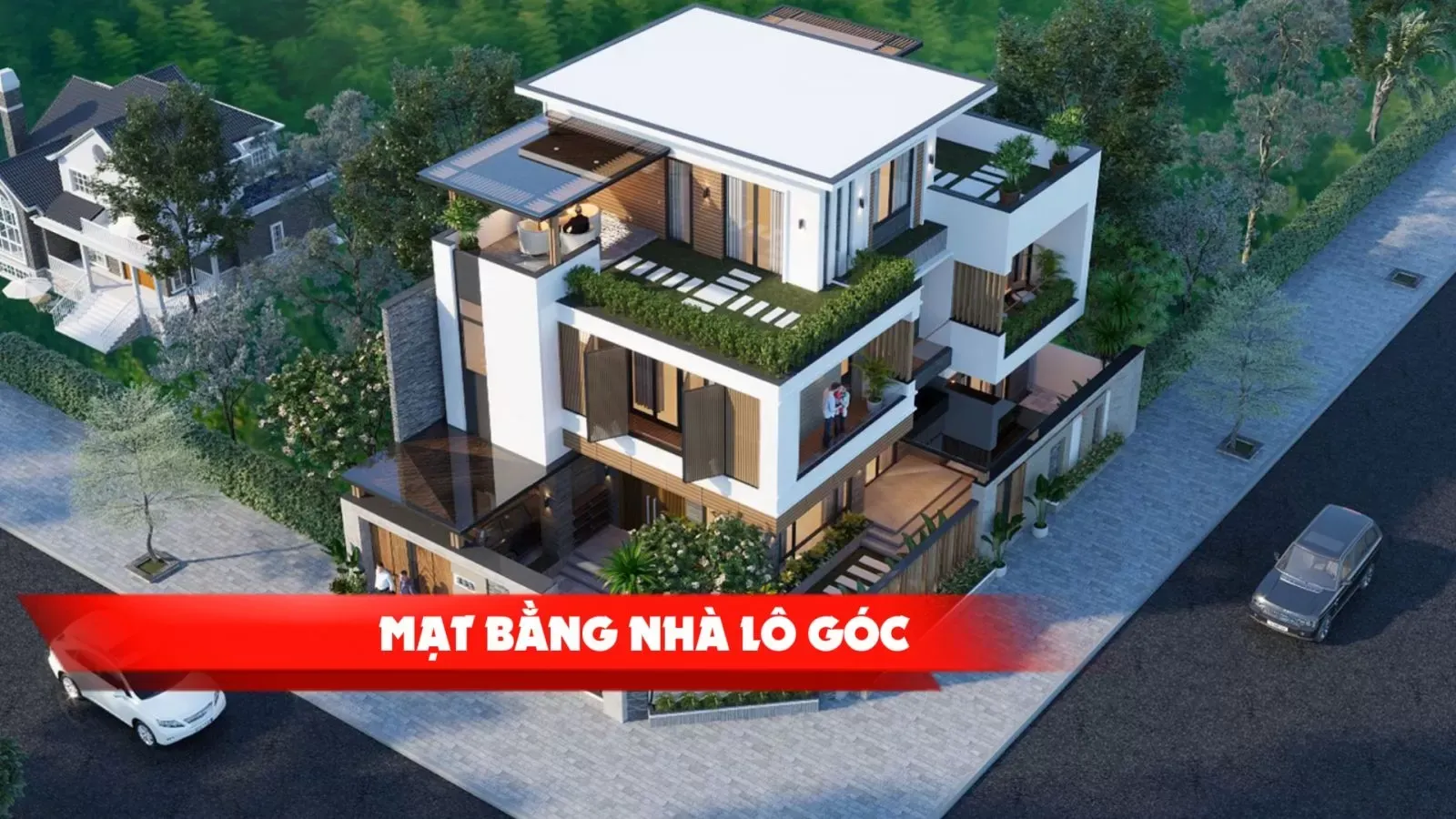 Chia sẻ 35 bản vẽ mặt bằng nhà lô góc & phối cảnh 3D đẹp nhất