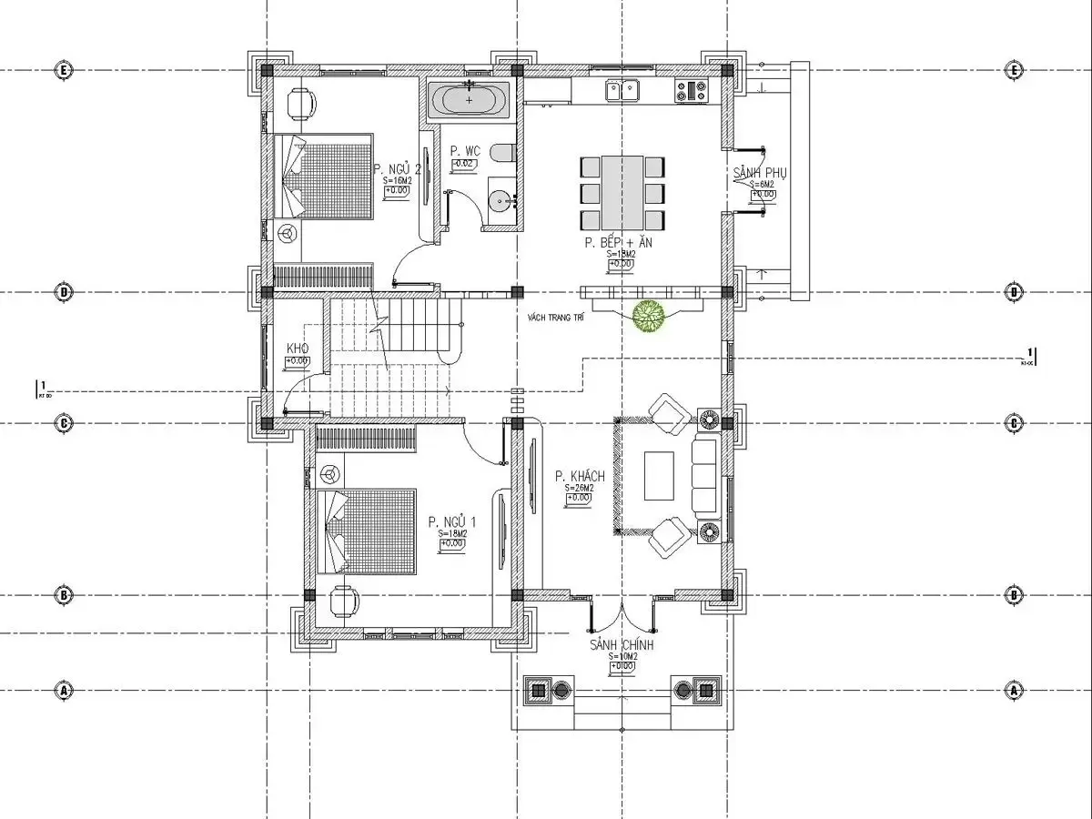 Chia sẻ 35 bản vẽ mặt bằng nhà lô góc & phối cảnh 3D đẹp nhất