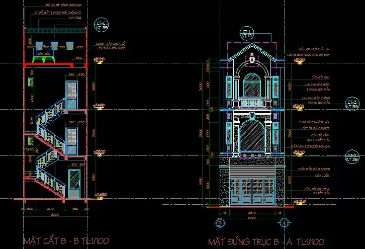 Chia sẻ file cad biệt thự hiện đại chi tiết cho từng loại hình nhà