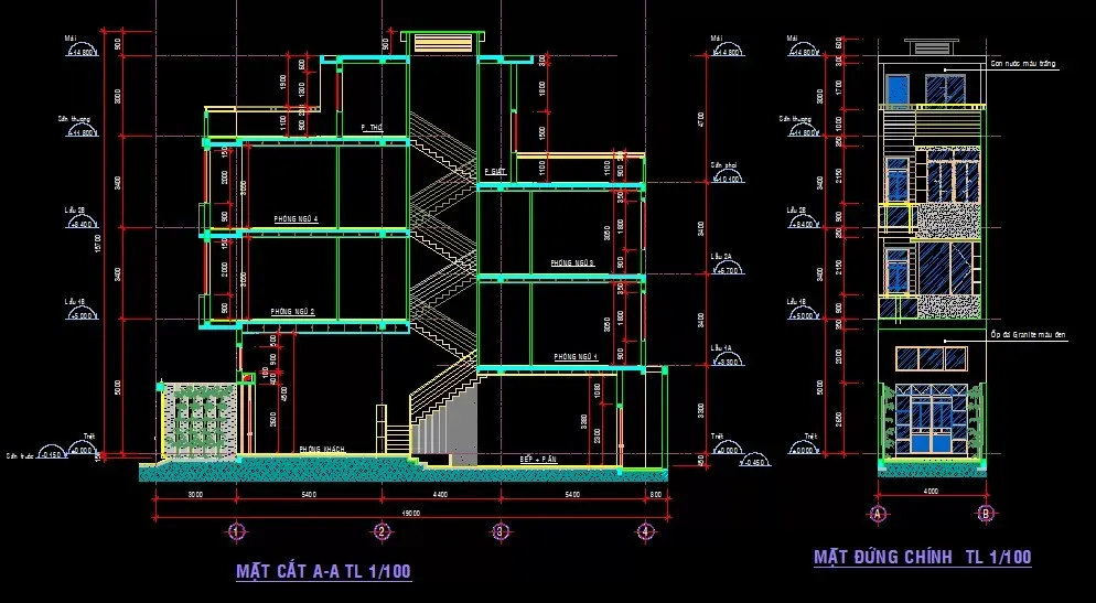 Chia sẻ file cad biệt thự hiện đại chi tiết cho từng loại hình nhà