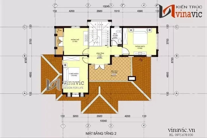 Chia sẻ toàn bộ bản vẽ nhà 2 tầng (mặt cắt, kết cấu, cad 2D, 3D)