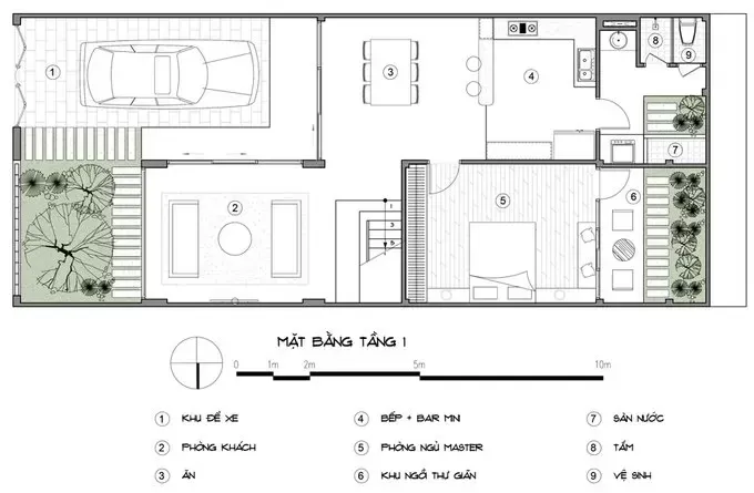 Chia sẻ top 7 mặt bằng nhà vườn 3 phòng ngủ kèm thiết kế 3D