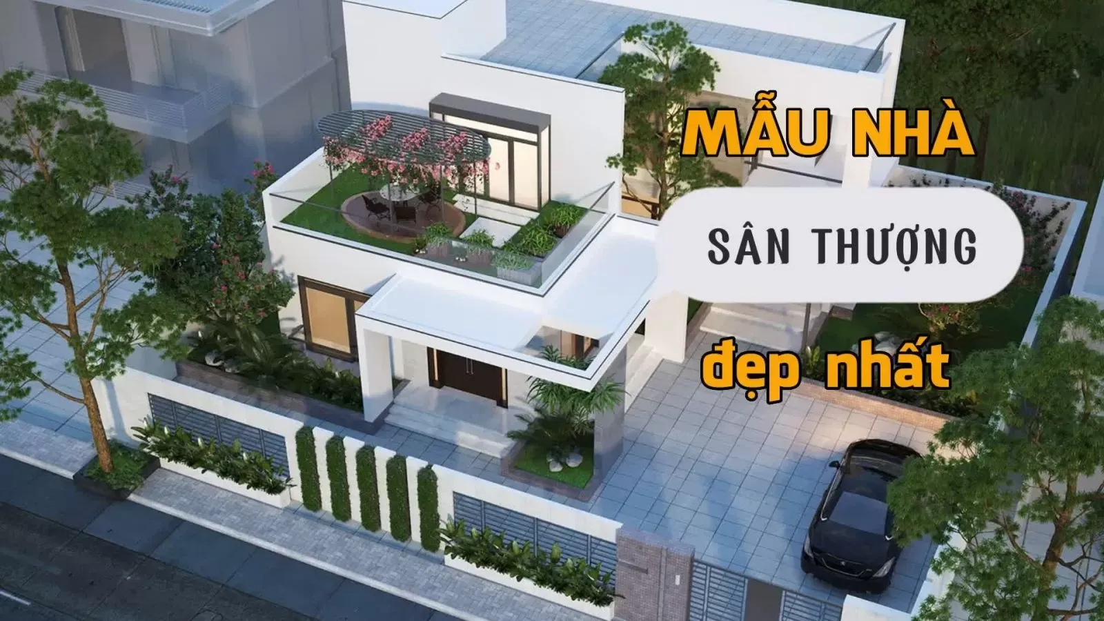 Chiêm ngưỡng 15 mẫu nhà có sân thượng đẹp ngất ngây