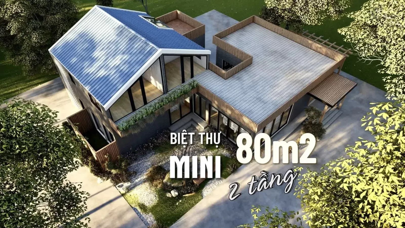 Chiêm ngưỡng 45 mẫu biệt thự mini 2 tầng 80m2 độc đẹp nhất