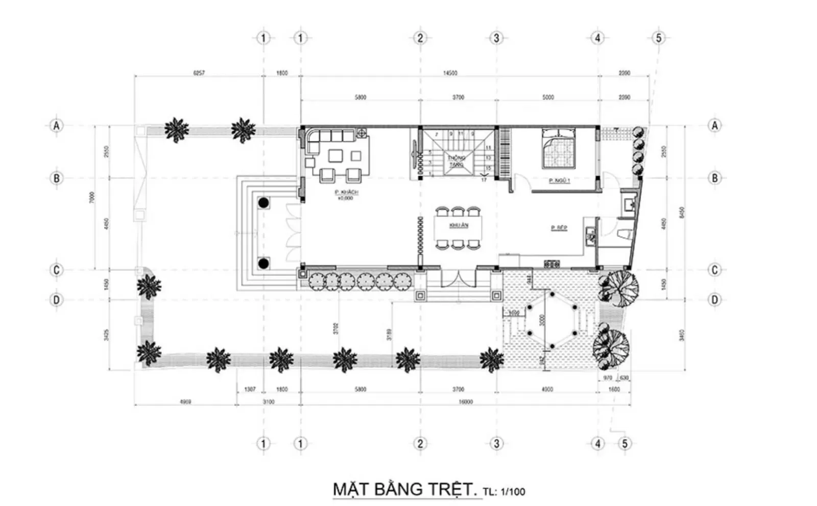 Chiêm ngưỡng mẫu nhà mái lệch 3 tầng đẹp (Full bản vẽ)