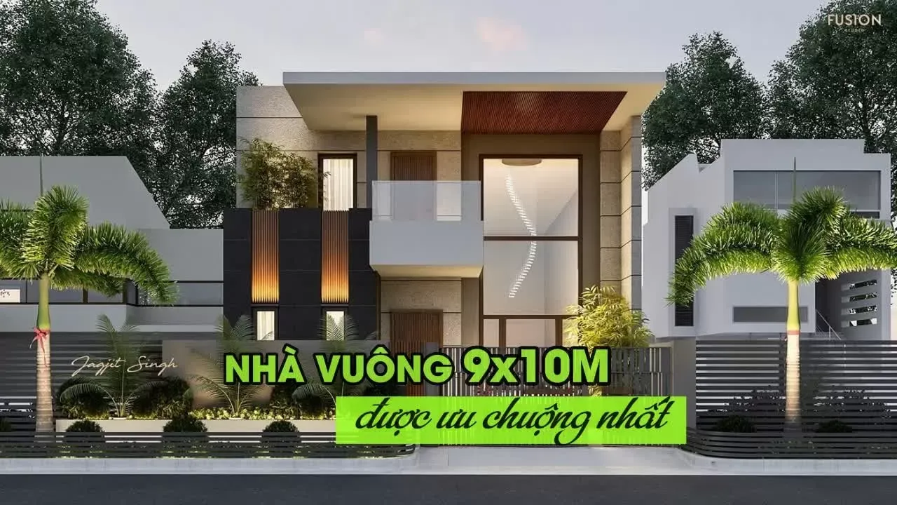 Chọn lọc 55 mẫu thiết kế nhà vuông 9x10m được ưa chuộng nhất