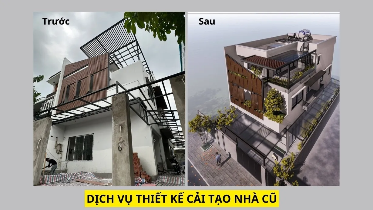 Dịch vụ thiết kế cải tạo nhà cũ: Quy trình và báo giá