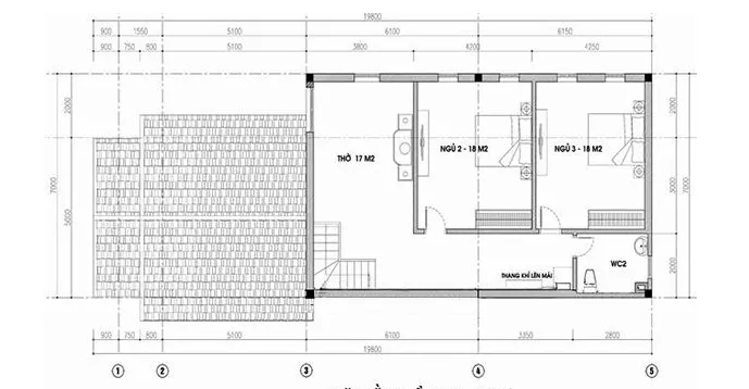 Điều gì khiến mẫu nhà cấp 4 gác lửng 5x14m vẫn giữ sức hút cho đến hiện tại?