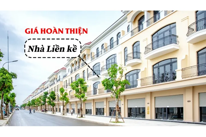 Đơn giá thiết kế và thi công hoàn thiện nhà liền kề trọn gói