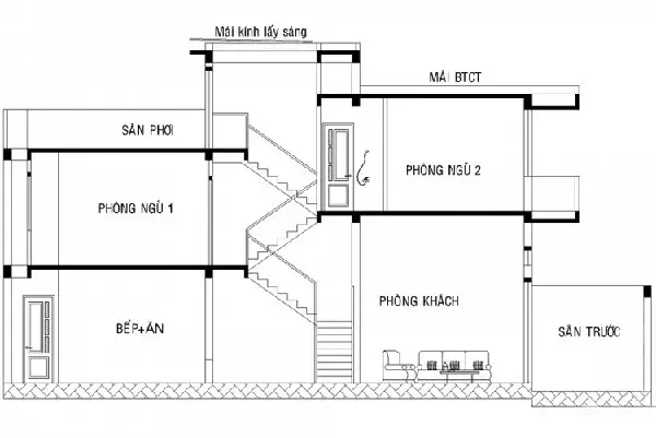 Dự toán chi phí xây nhà 2 tầng 4 phòng ngủ chi tiết nhất