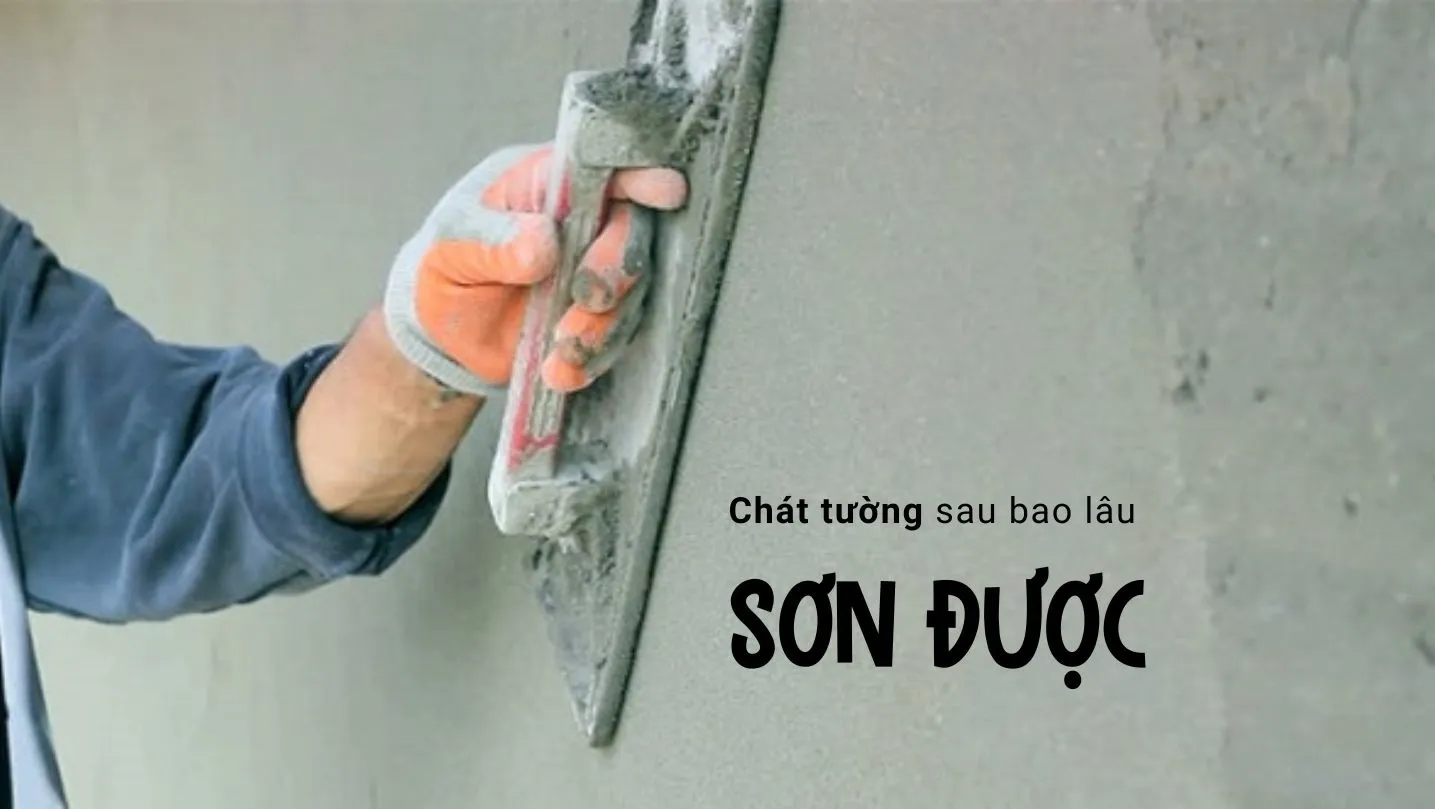 Hỏi trát tường xong bao lâu thì sơn được?