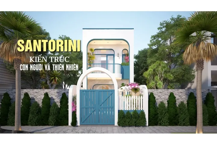 Kiến trúc Santorini Hy Lạp mái vòm đặc trưng Địa Trung Hải mộng mơ