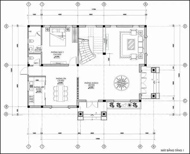 Kinh nghiệm xây dựng mẫu nhà vuông 1 tầng 80m2 (kèm bản vẽ mặt bằng)