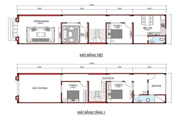 Kinh nghiệm xây nhà 5x11m 2 tầng 3 phòng ngủ tiết kiệm chi phí