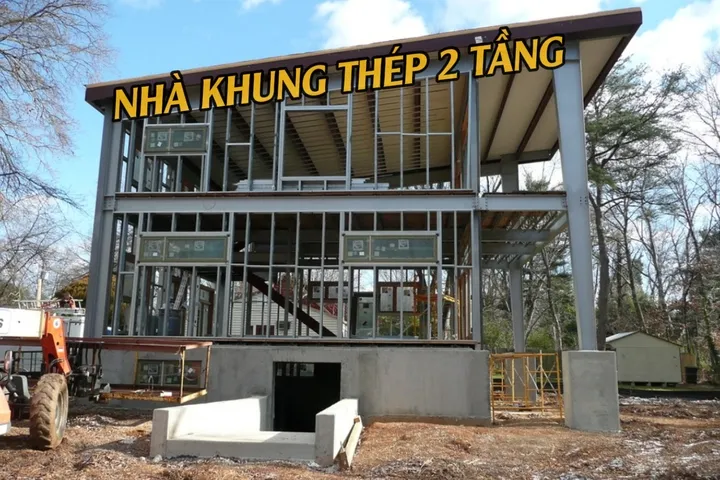 Nhà khung thép 2 tầng là gì? Tìm hiểu kết cấu và báo giá mới nhất