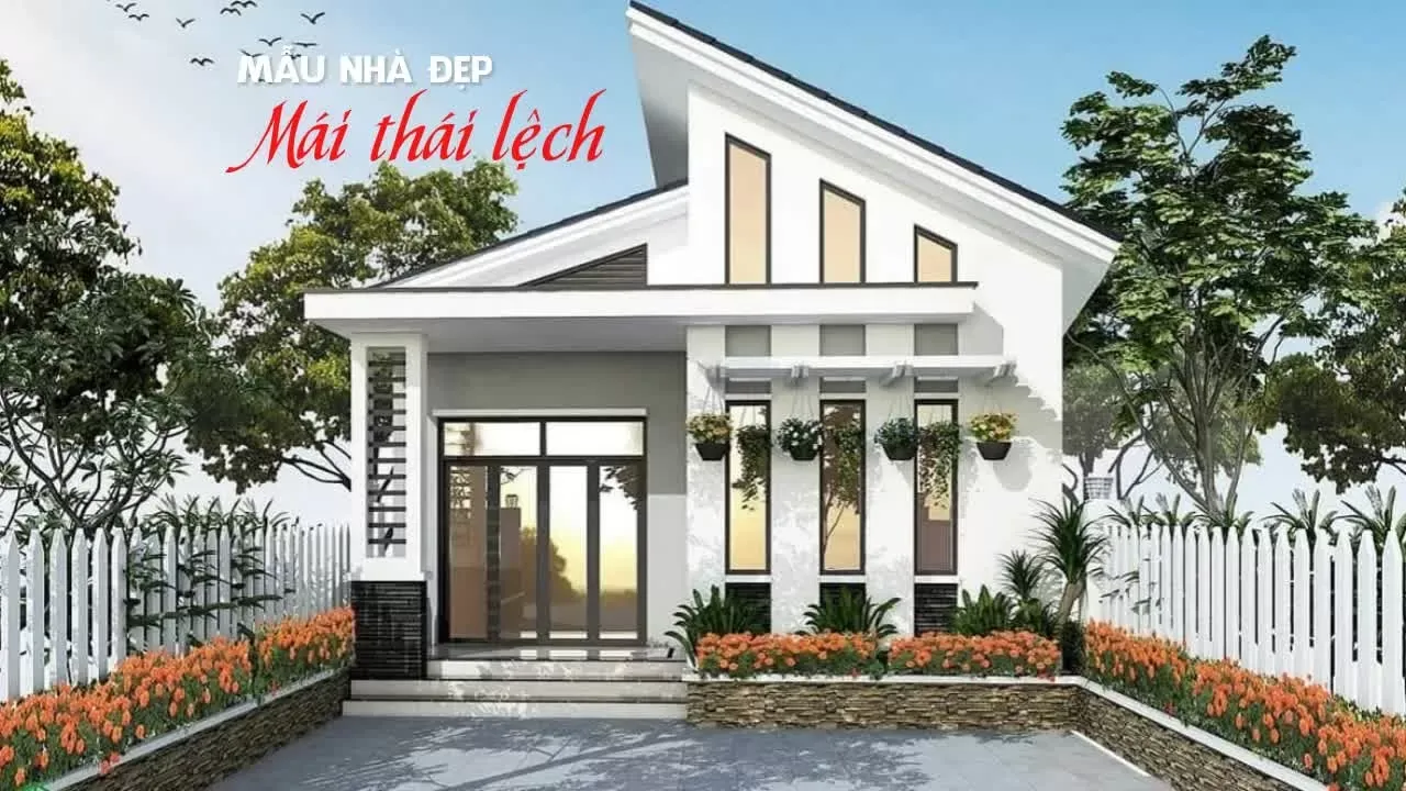 Nhà mái thái lệch là gì? Những mẫu nhà mái thái lệch 1 2 3 tầng độc đáo