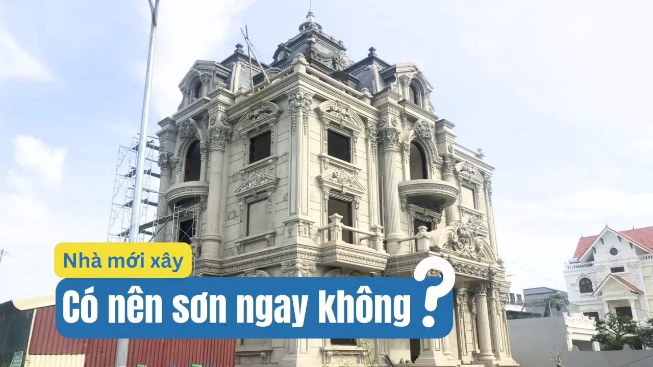 Nhà mới xây có nên sơn luôn không?