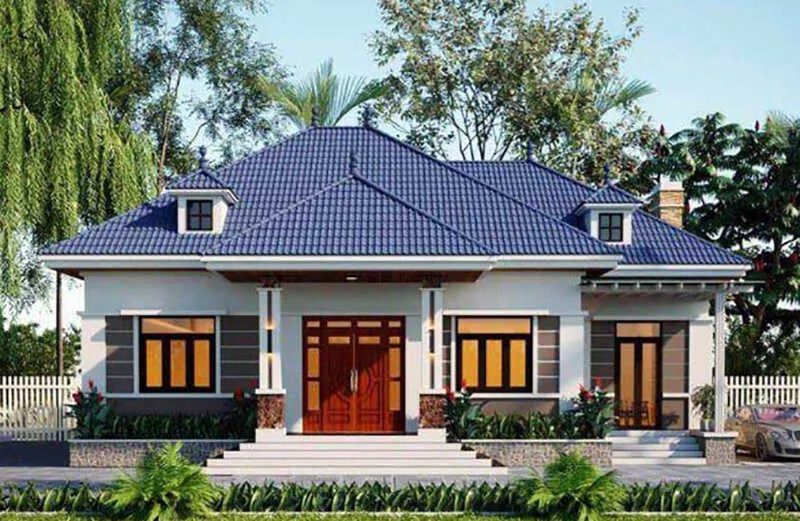 Những mẫu nhà cấp 4 4 phòng ngủ 120m2 hút mắt nhất 2024