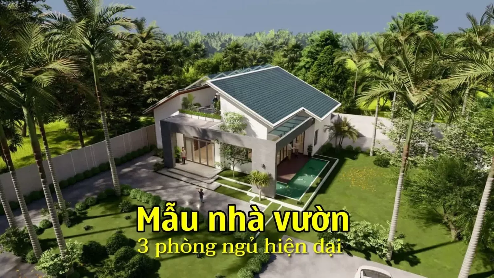 Những mẫu nhà vườn 3 phòng ngủ rộng rãi, thoải mái nghỉ dưỡng