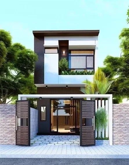 Những mẫu nhà vuông 2 tầng 100m2 thịnh hành nhất 2024