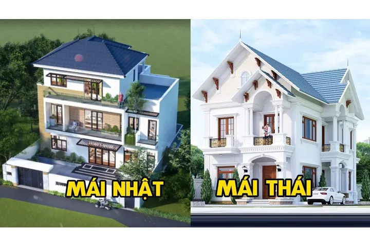 Phân biệt nhà mái thái và mái nhật giống và khác nhau như nào?