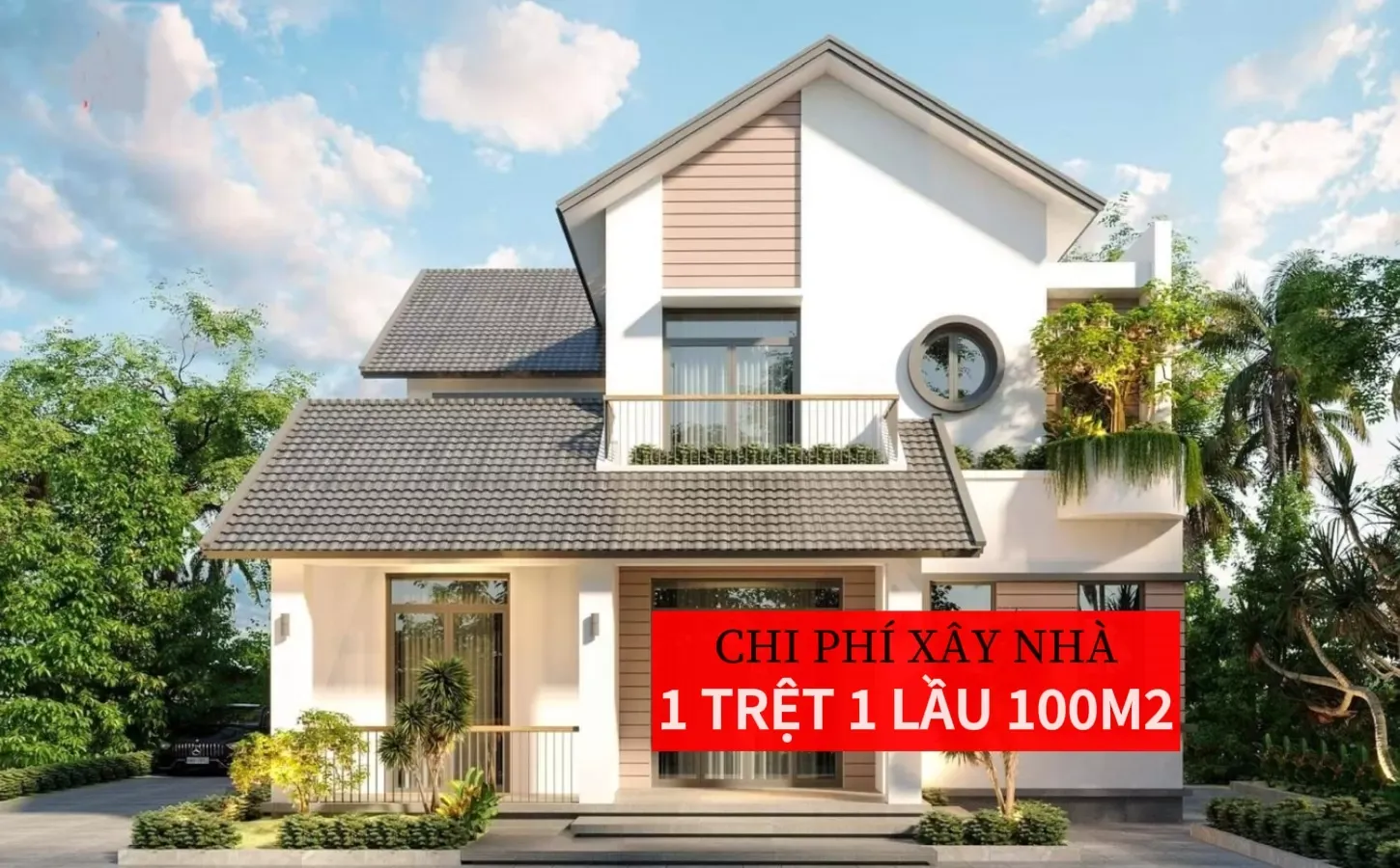 Phương pháp tính toán chi phí xây nhà 1 trệt 1 lầu 100m2