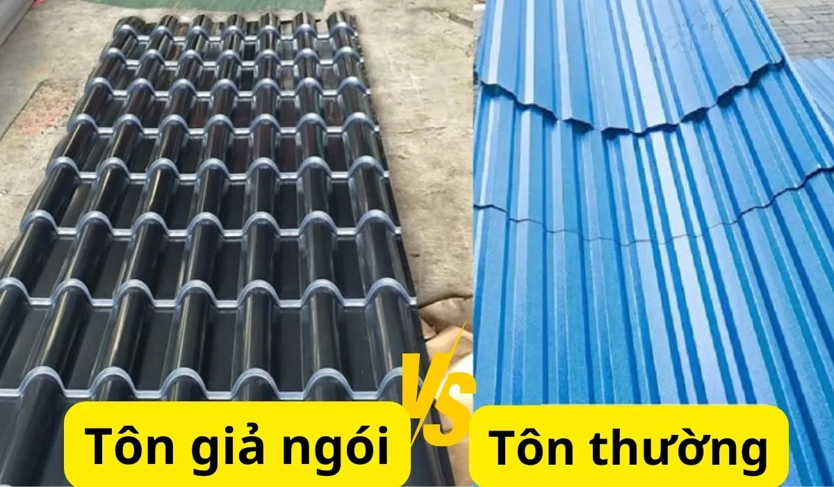 So sánh tôn giả ngói và tôn thường chi tiết