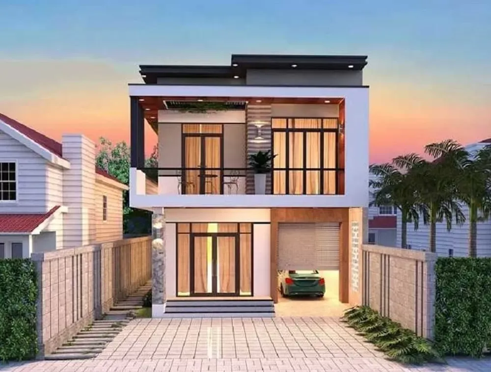 Tham khảo 10+ mẫu nhà 2 tầng 4 phòng ngủ 120m2 hiện đại nhất