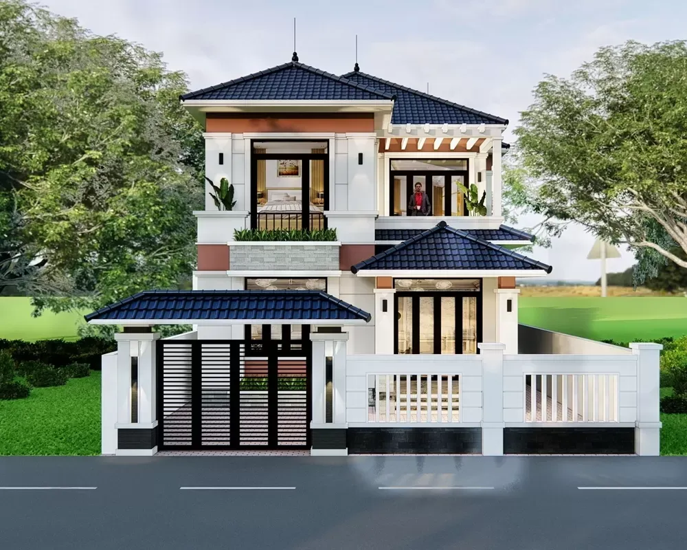 Tham khảo ngay 23 mẫu nhà 8x16m đẹp thiết kế ấn tượng 2024