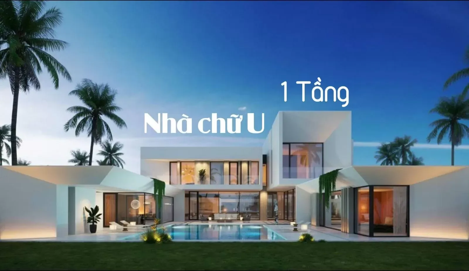 Thiết kế mẫu nhà chữ U đông ấm, hè mát tối ưu cho vợ chồng trẻ